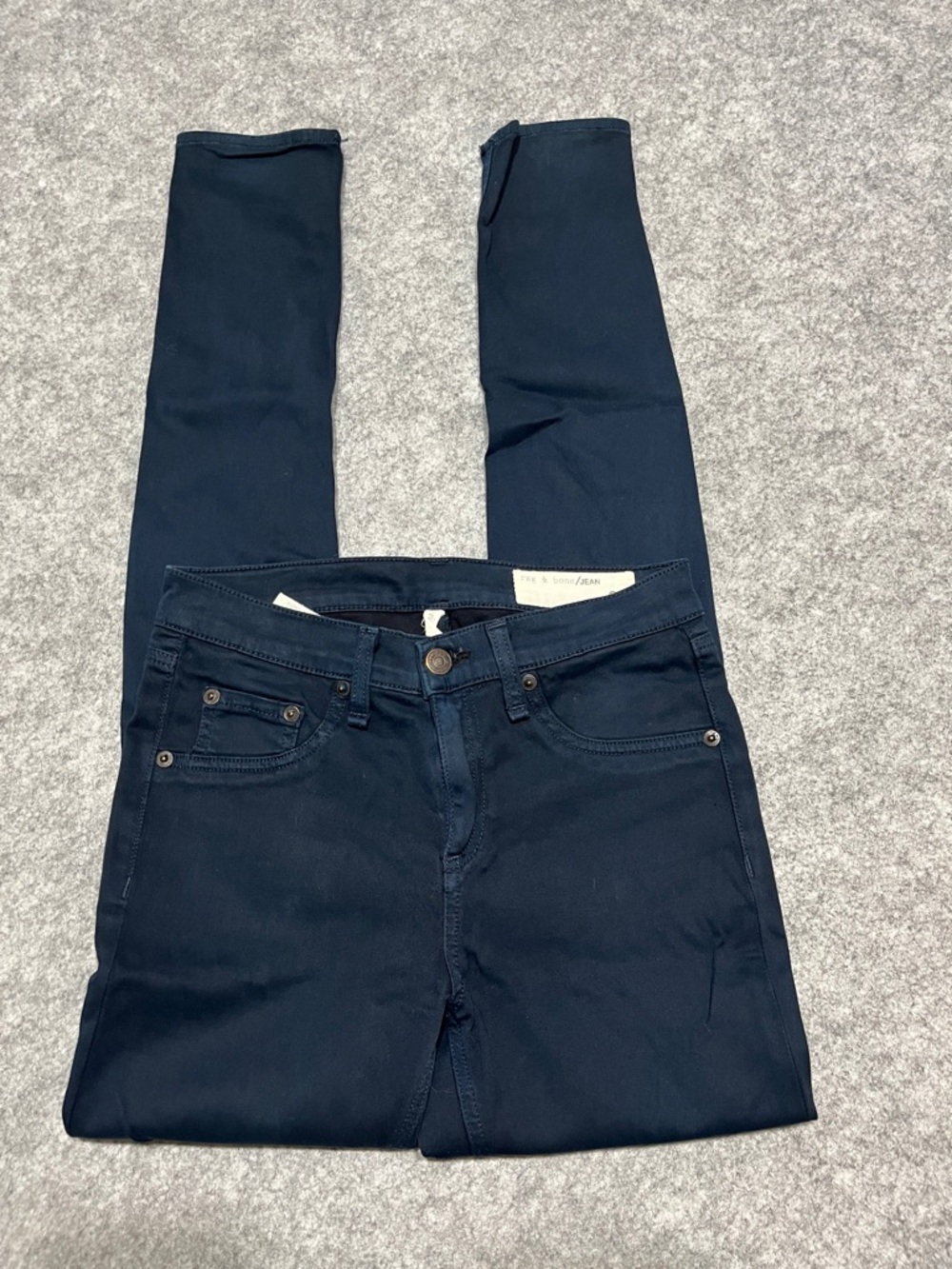 rag & bone Navy High Rise Skinny Pants